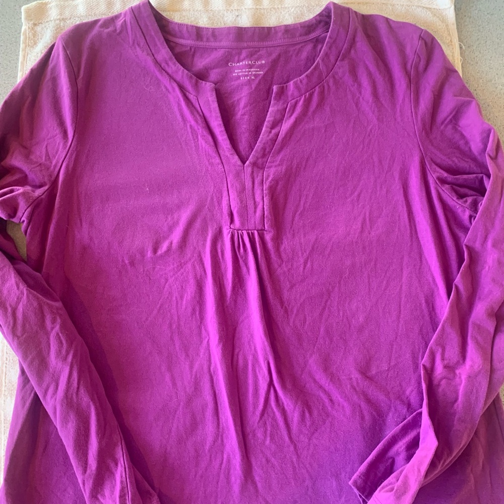 Charter Club Women’s Long Sleeve Top